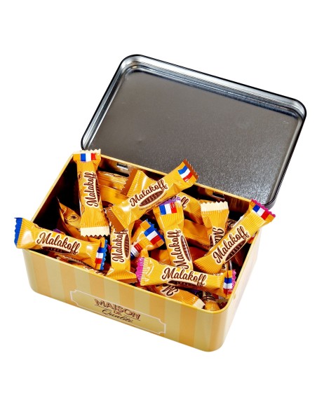 40 Mini Chocolats Mélangés Coffret Boite Métal 300g. Visuel Aviateur