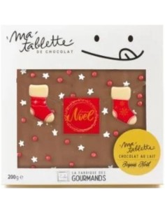 Tablette chocolat au lait 200g. - Joyeux Noël