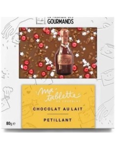 Tablette chocolat au lait 80g. - Bonne Année