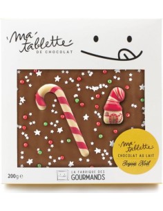Tablette chocolat au lait 200g.- Orge