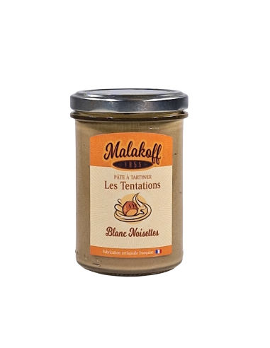 Pâte à tartiner Blanche Noisettes 240g. Pâte à tartiner Blanche Noisettes 240g.