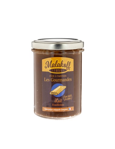 Pâte à tartiner Chocolat Feuilletine 240g. Pâte à tartiner Chocolat Feuilletine 240g.