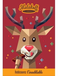 40 Mini Chocolats Mélangés Coffret Boite Métal 300g. Renne 2025