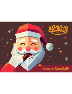 40 Mini Chocolats Mélangés Coffret Boite Métal 300g. Père Noël 2025