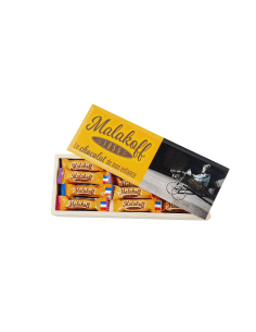 30 Mini Barres Chocolats Mélangés Plumier Bois visuel Aviateur 225g.