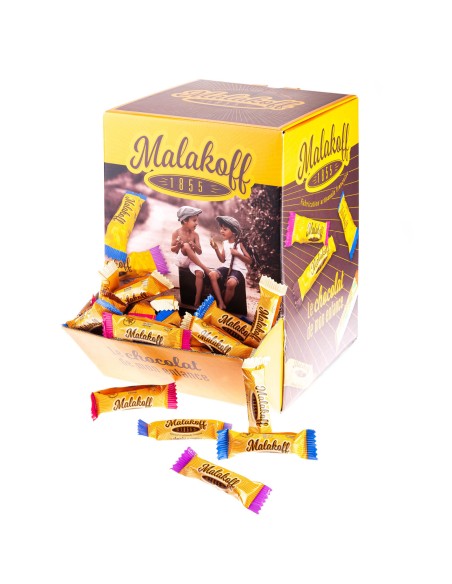 Présentoir 3Kg. Mini Chocolats Noir Noisettes (env. 400)