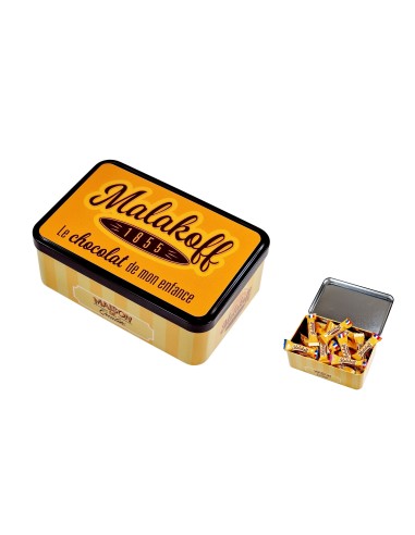 40 Mini Chocolats Mélangés Coffret Boite Métal 300g. Visuel 1855