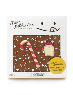 Tablette chocolat au lait 200g.- Orge