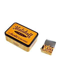 40 Mini Chocolats Mélangés Coffret Boite Métal 300g. Visuel 1855