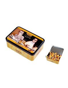 40 Mini Chocolats Mélangés Coffret Boite Métal 300g. Visuel Tableau