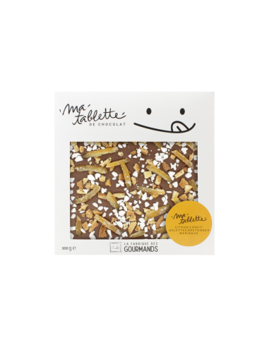 Tablette chocolat au lait 300g. - Citron Meringué