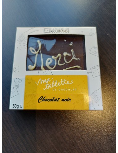Tablette chocolat noir 80g. - Merci
