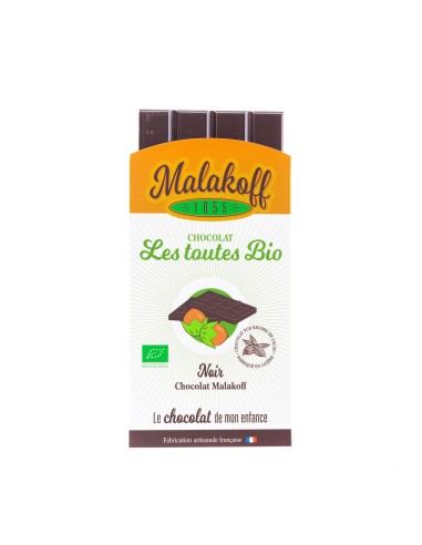 Tablette Chocolat Noir Noisettes BIO 85g.