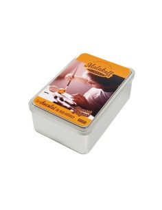 40 Mini Chocolats Mélangés Coffret Boite Métal 300g. Visuel Pâques