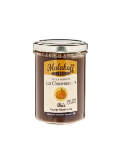 6 Pâtes à tartiner Chocolat Noir saveur Mandarine 240g.
