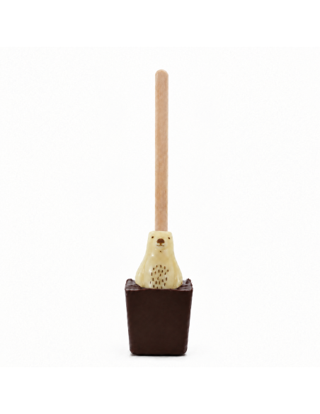 Sucette à tremper Choc'hot chocolat noir - Noël 30g.