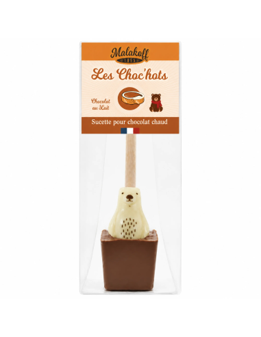 Sucette à tremper Choc'hot chocolat au lait - Noël 30g.