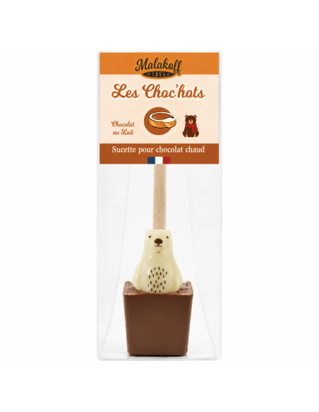 Sucette à tremper Choc'hot chocolat au lait - Noël 30g.