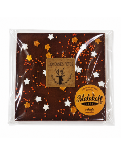 Tablette chocolat au lait 80g. - Joyeuses Fêtes