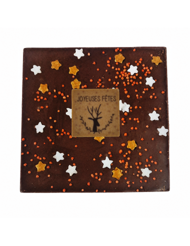Tablette chocolat au lait 80g. - Joyeuses Fêtes