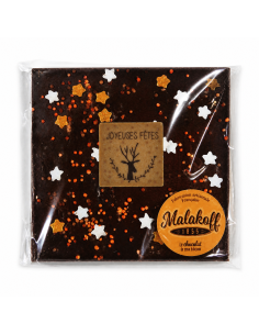 Tablette chocolat noir 80g. - Joyeuses Fêtes