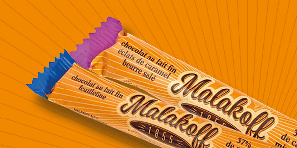 Barre chocolat au lait Malakoff 1855 - Malakoff & Cie