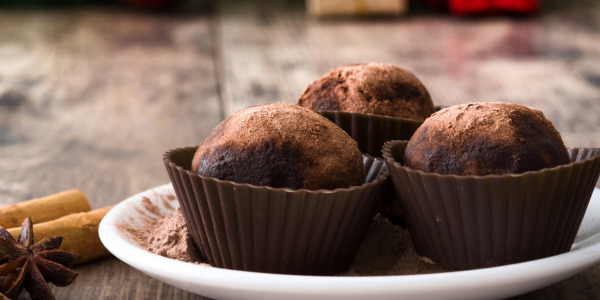 Recette facile de truffes de Noël au chocolat Malakoff1855 