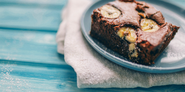 Brownie banane au chocolat noir noisettes Malakoff1855