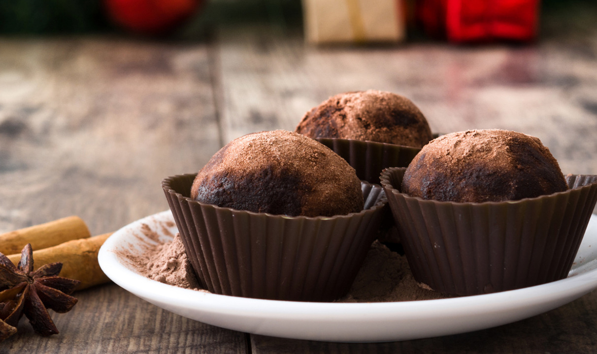 Recette facile de truffes de Noël au chocolat Malakoff1855 